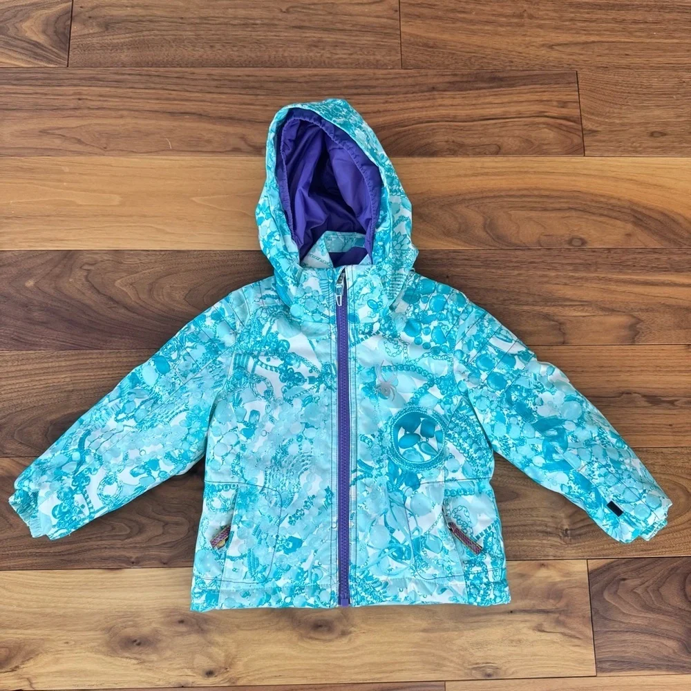 Spyder girls Bitsy Glam Insulated Ski Snow winter jacket size 2